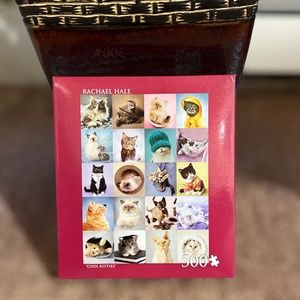 NIB Rachael Hale "Cool Kitties" NIB 500 piece puzzle